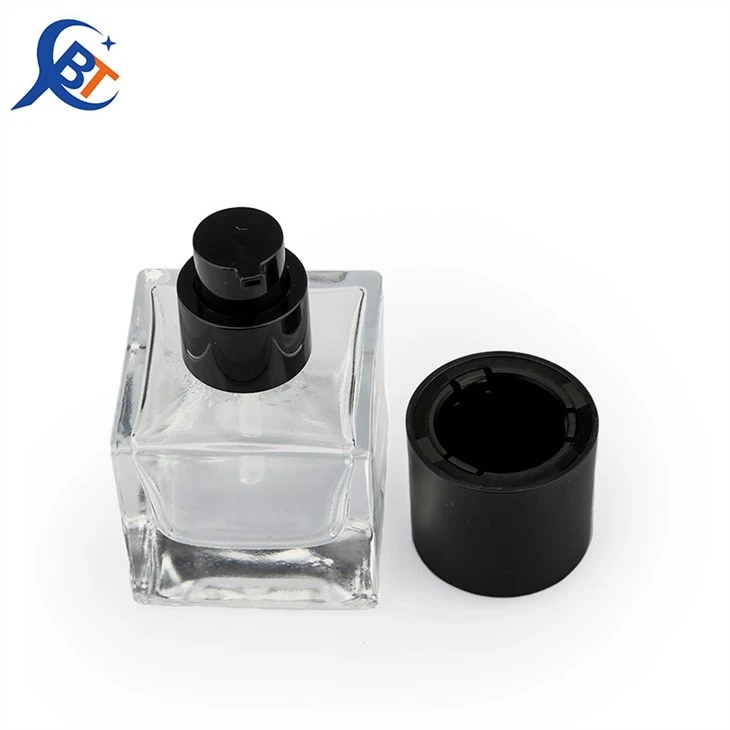 Square Transparent Liquid Foundation Bottle